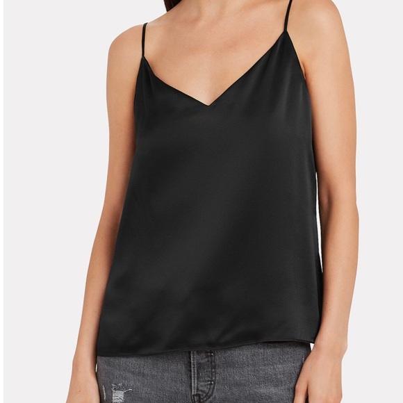 Intermix Karina Silk Camisole in Black, L NWT - Picture 2 of 10